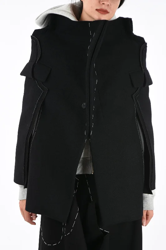 Trendy Styles Maison Margiela MM0 Deconstructed Wool Blend Coat