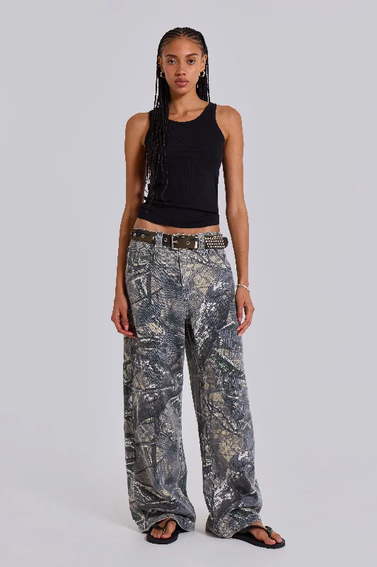 Floral Style Forest Camo Colossus Jeans