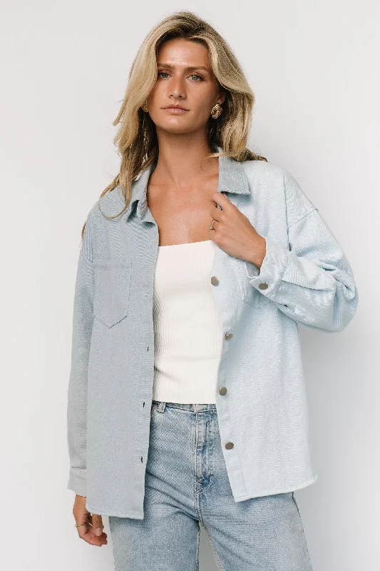 Limited - Edition Drops Rachel Two-Tone Shacket | Denim