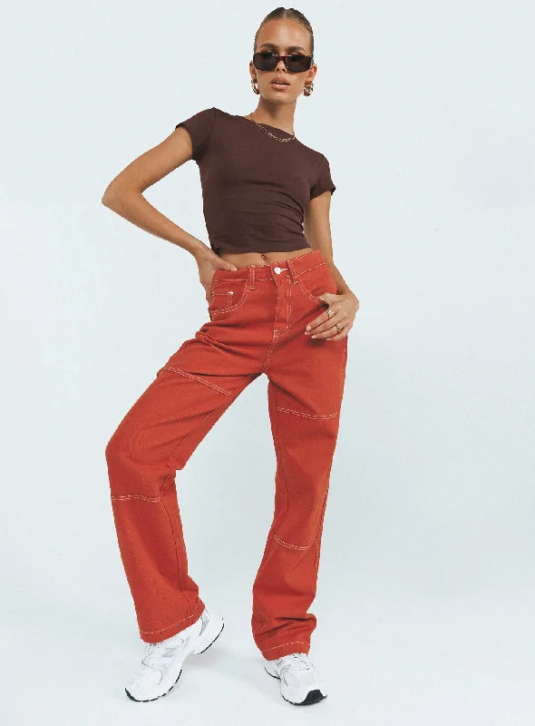 Fashion Forward Outfits Copeland Jeans Red