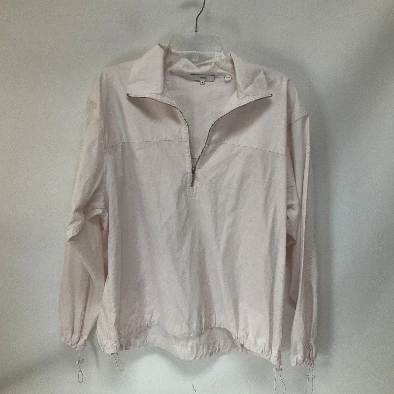 Top Long Sleeve By Vince In Pink, Size: M