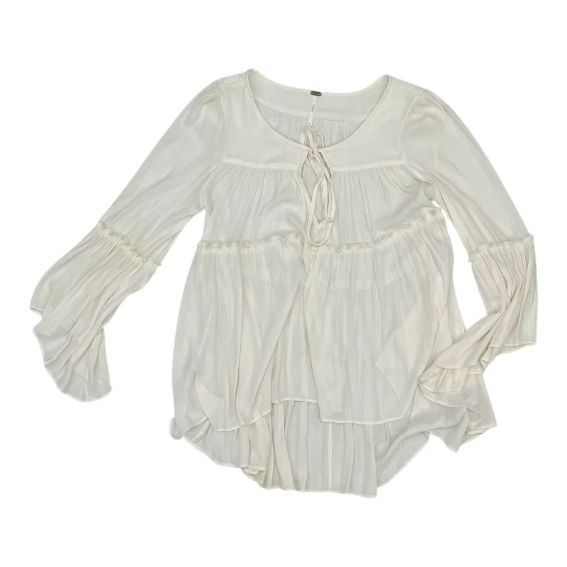 Top Ls By Free People In Cream, Size:Xs