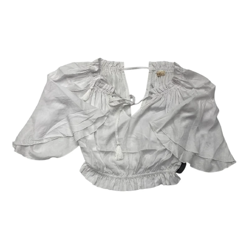 Top 3/4 Sleeve By Khush In White, Size: Xs