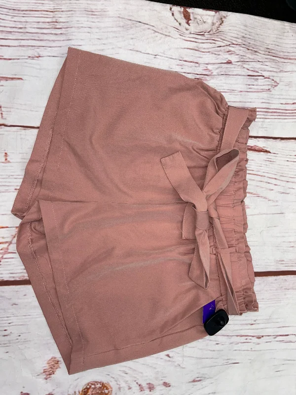 Shorts By Revamped In Pink, Size: L