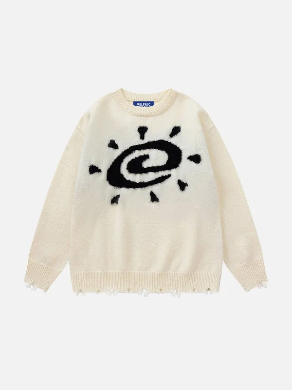 Limited - Edition Drops Aelfric Eden Cartoon Sun Sweater