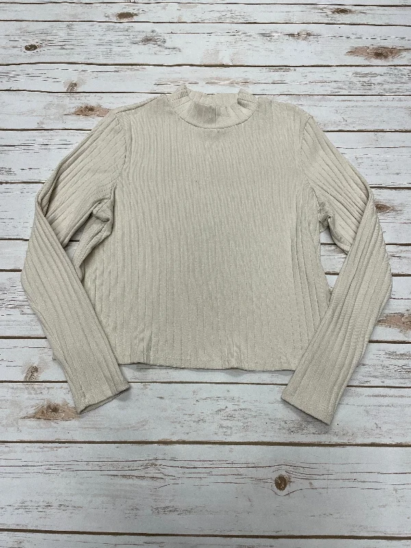 Top Long Sleeve By Old Navy In Cream, Size: L