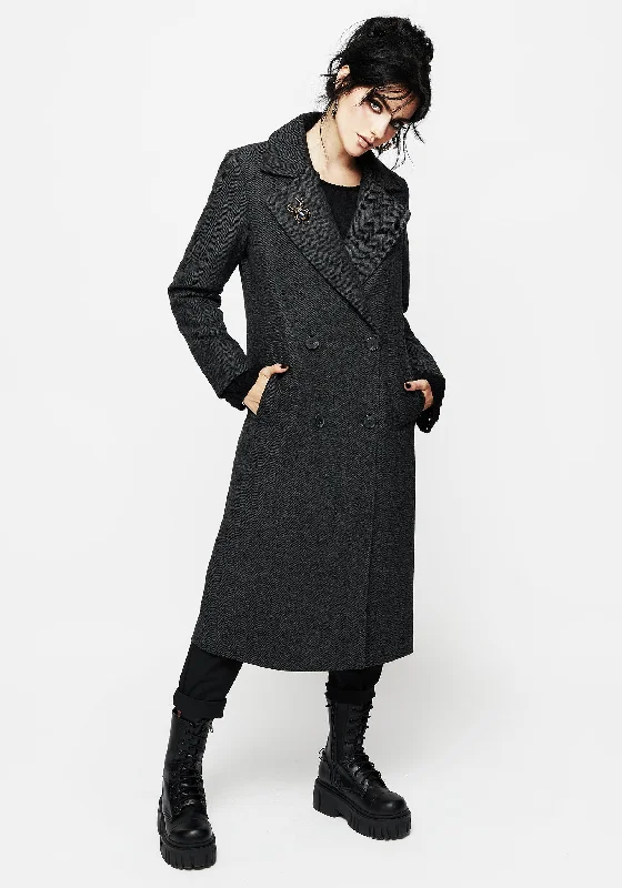 Dive Into Trendy Styles Infinite Wool Blend Herringbone Coat