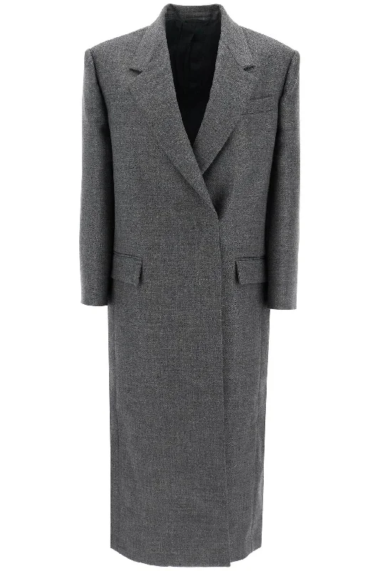 Everyday Glamour Brunello Cucinelli Women's Woolen Overcoat In Canvas Fabric