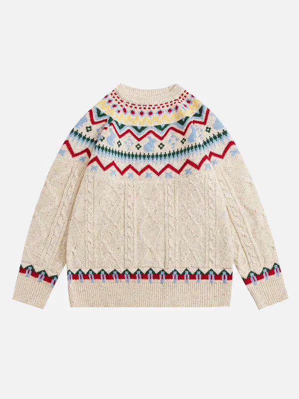 The Latest Fashion Trends Aelfric Eden Fair Isle Knit Sweater