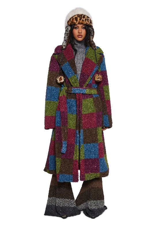 Everyday Glamour Make Art Sherpa Coat