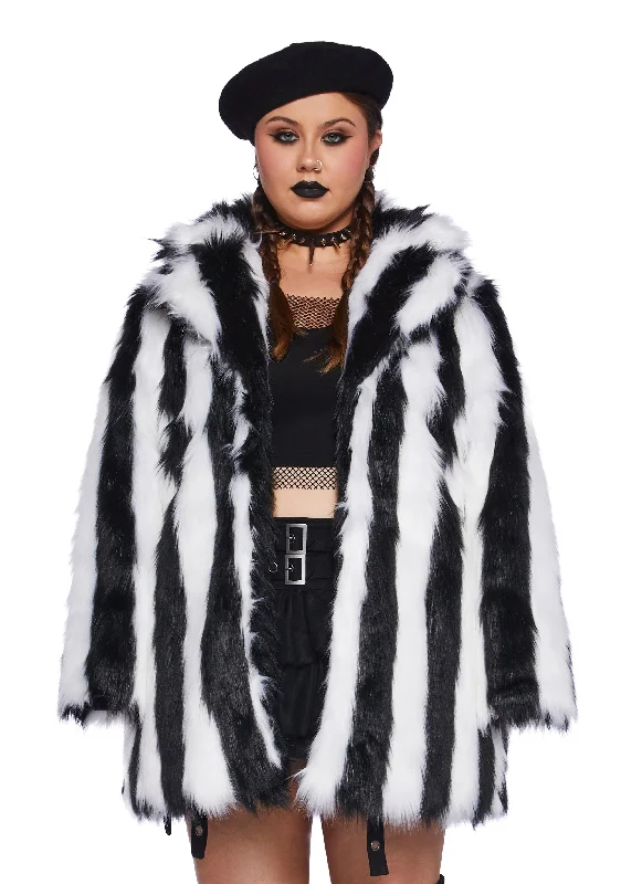 Attire Sale Plus Wreaking Havoc Faux Fur Coat