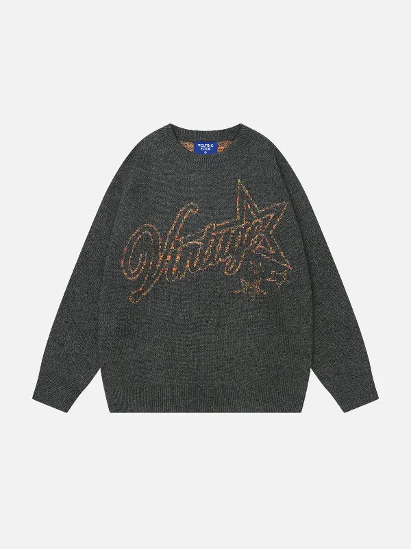 Trendy Fashion Sale Aelfric Eden Vintage Star Graphic Sweater