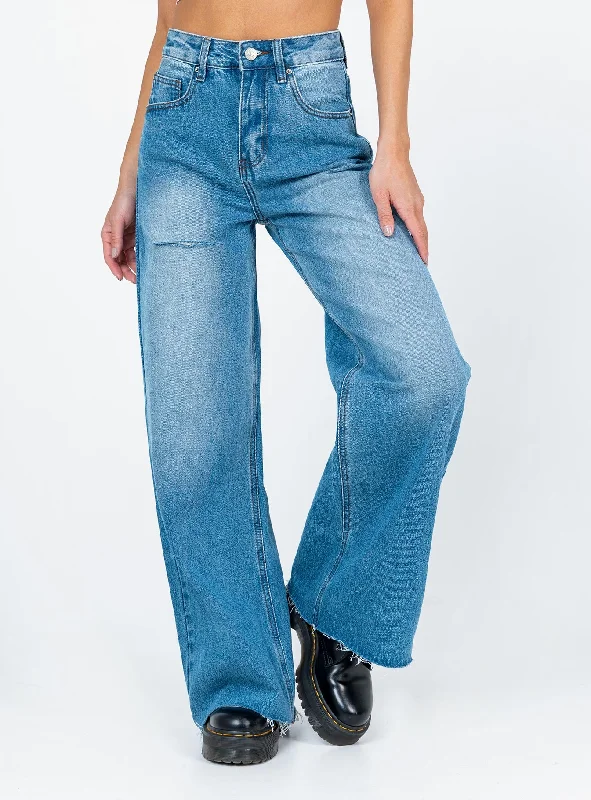 Wardrobe Essentials Mora Wide Leg Denim Jeans