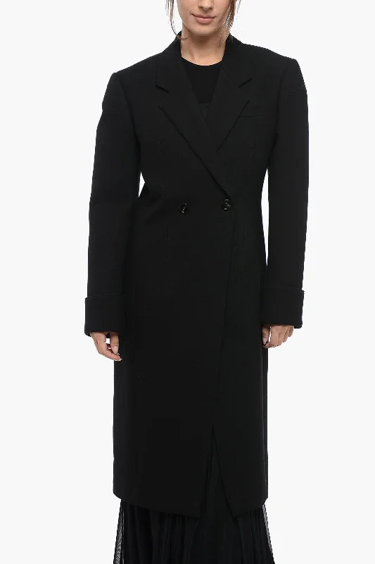 Evening Looks Bottega Veneta Half-Lined Double-Breasted Coat