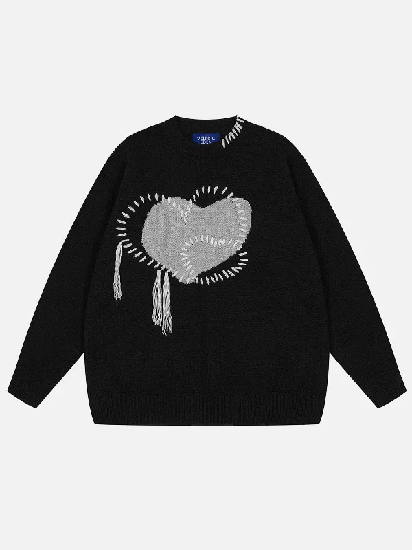 Boho - Chic Festival - Ready Style Aelfric Eden Tassel Heart Sweater