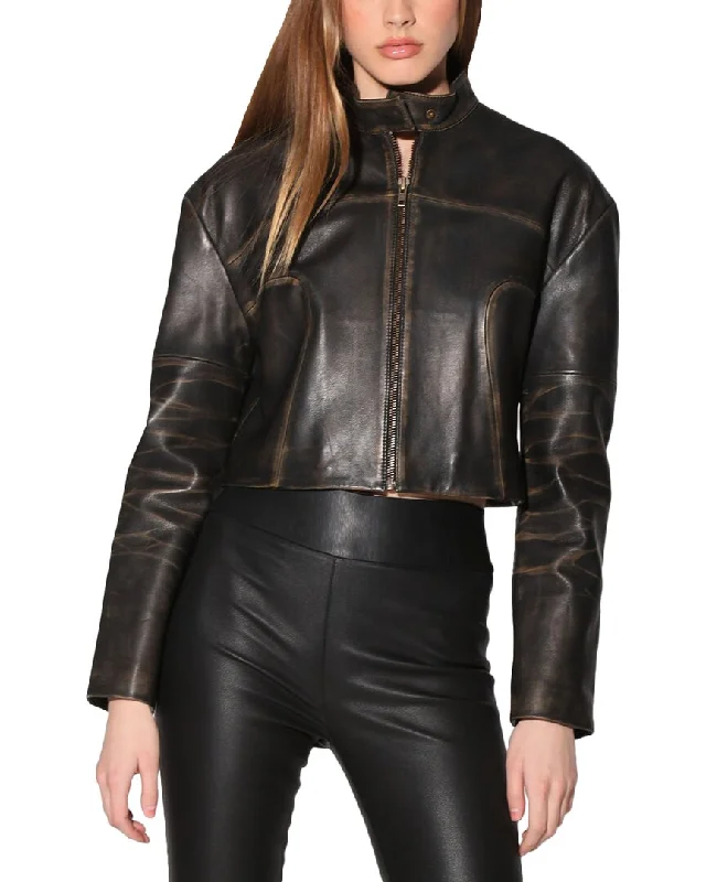 Feminine Allure Walter Baker Shayleigh Leather Jacket