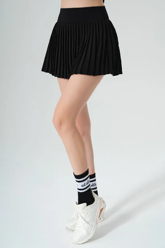 Vintage Style Clothing Sale Elite Pleated Skirt - Black