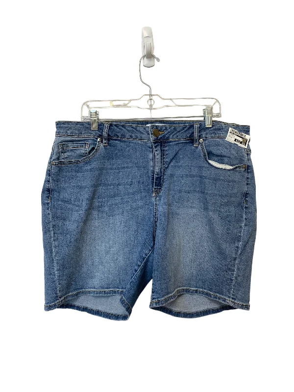 Shorts By Lane Bryant In Blue Denim, Size: 18