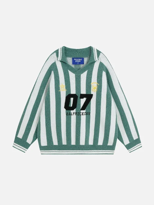 Chic Trends For The Fashion Savvy Aelfric Eden White Green Stripe Sweater