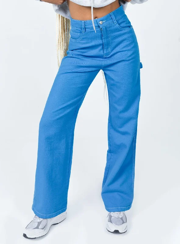 Modern Romance Leisure Straight Leg Jeans Blue