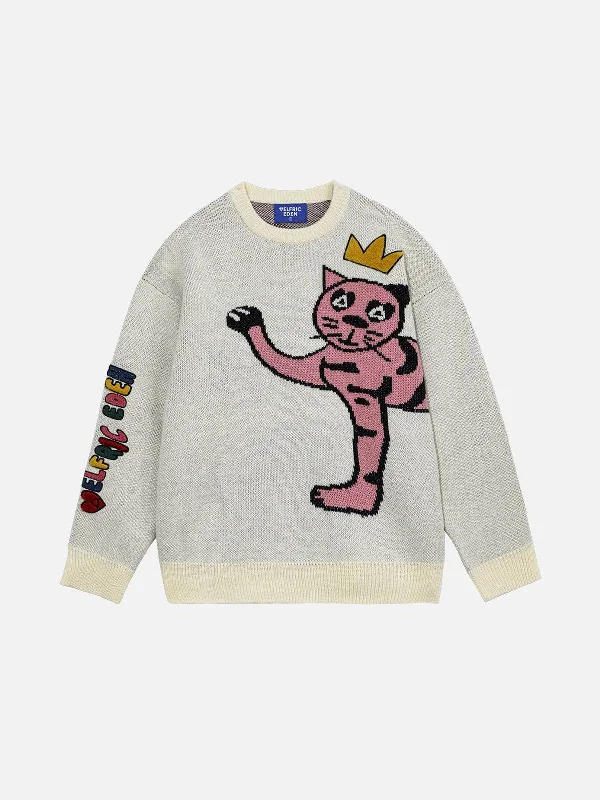 Gift Ideas Aelfric Eden Jacquard Cat Sweater @iggybellyy