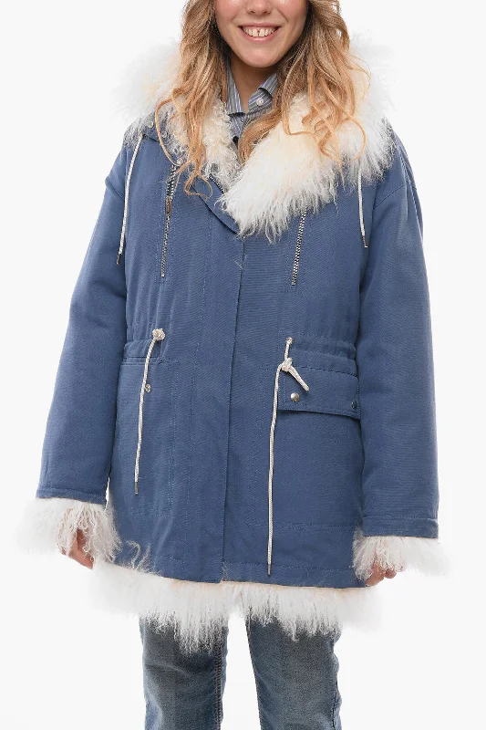 You'Ll Love Us Because Calvin Klein Cotton-canvas Parka with Furred Lining