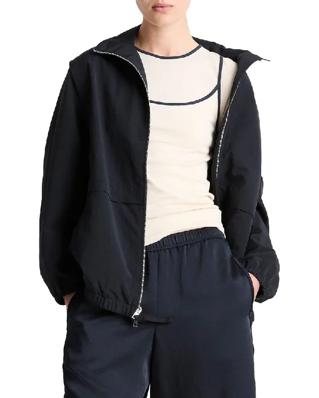 Elevated Style Vince Nylon Track Jacket