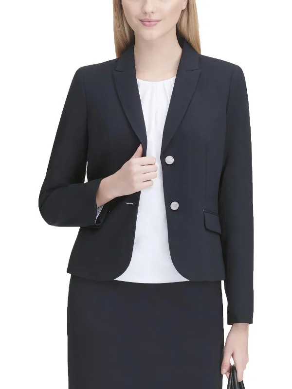 Chic & Cozy Collection Womens Lined Long Sleeves Two-Button Blazer