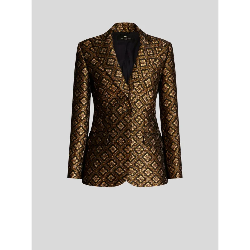 Dreamy Draping JACQUARD JACKET WITH MEDALLIONS