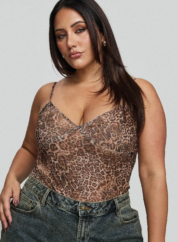 Unbeatable Prices Elixia Bodysuit Leopard Curve