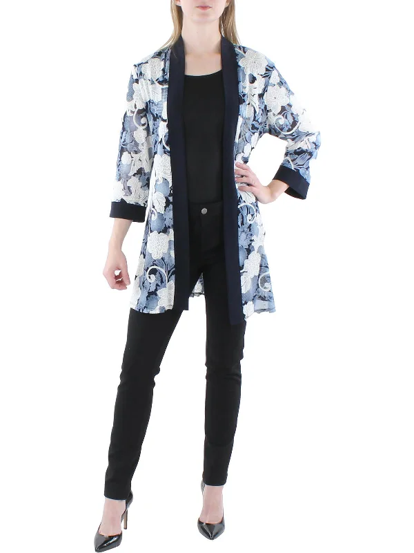 Unbeatable Prices Womens Printed Cardigan Duster Blazer