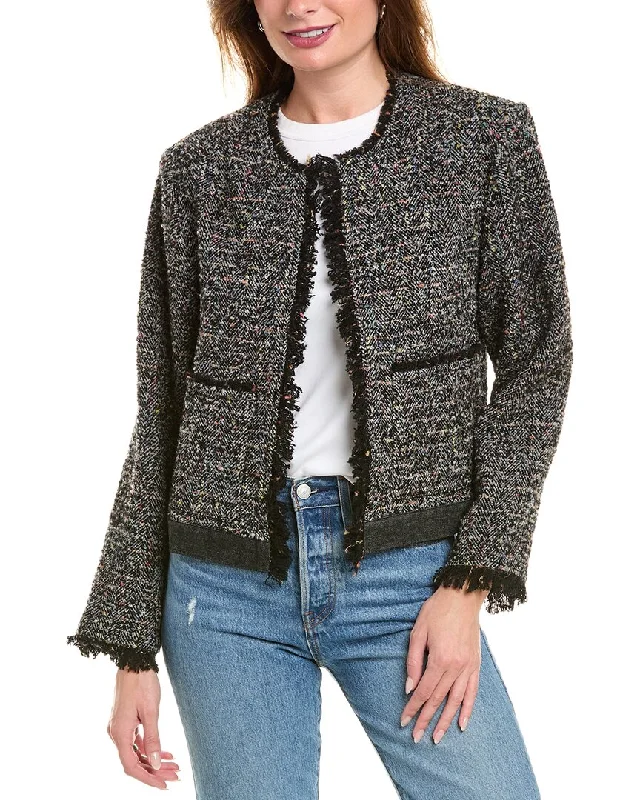 Feminine Allure Joie Keely Tweed Wool & Mohair-Blend Jacket