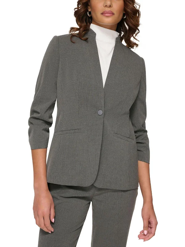 Exclusive Sale Womens Suit Separate Pinstripe One-Button Blazer