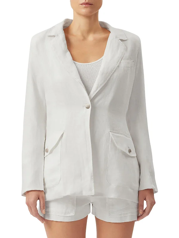 Bid Farewell To The Old Season Womens Long Sleeve Work Wear One-Button Blazer