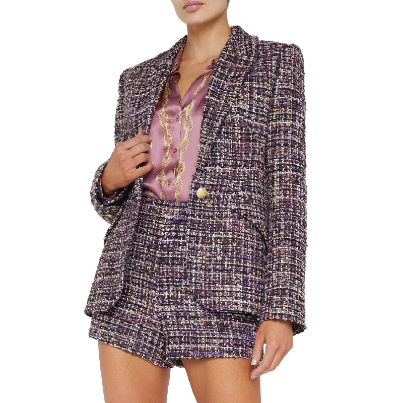 Additional Time-Limited Offers Chamberlain Blazer In Purple Multi Tweed