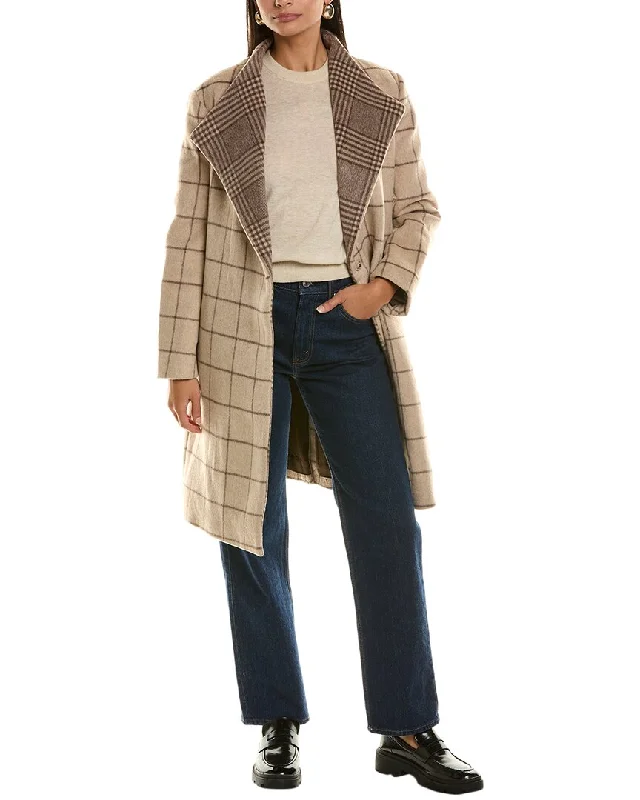 Casual Elegance French Connection Fran Belted Wool-Blend Coat