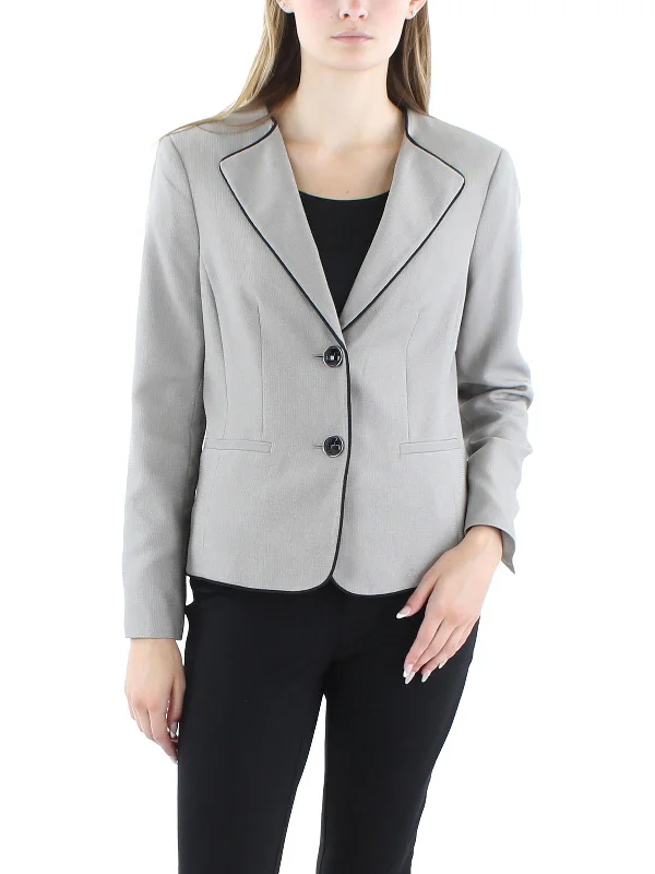 Exclusive Sale Womens Woven Long Sleeves Two-Button Blazer