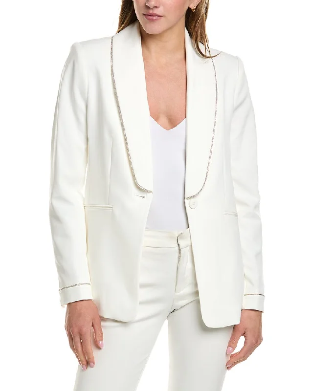 Seasonal Clearance Elie Tahari Rhinestone Trim Blazer