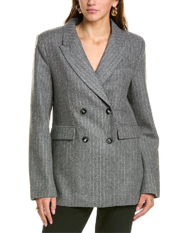 Sleek Design Sophie Rue Roen Wool-Blend Suit Jacket