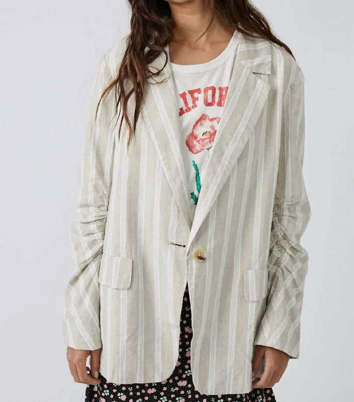 Limited Time Offer Fern Blazer In Dusty Beige