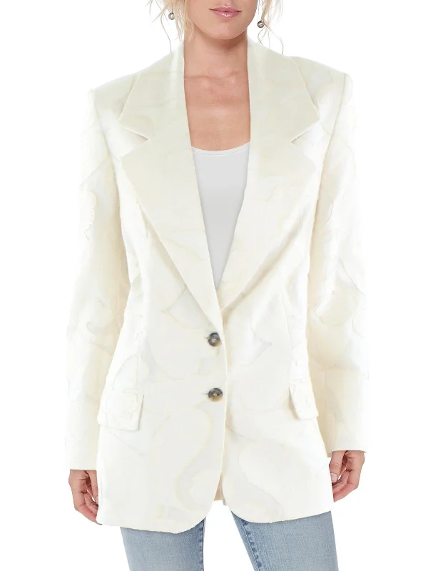 Fashion For Every Occasion Womens Office Career Two-Button Blazer