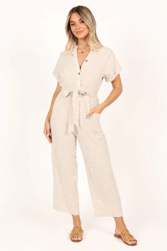 Stylish Looks Archie Jumpsuit - Oat