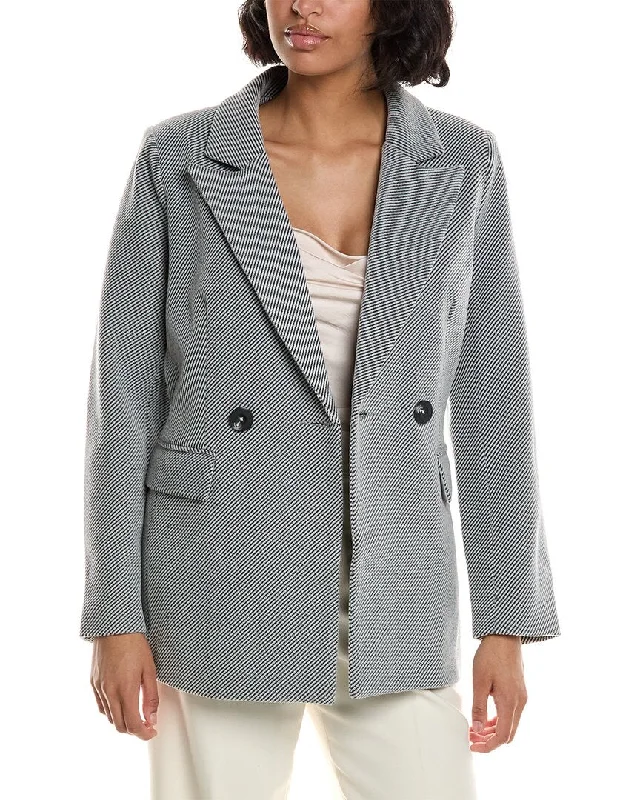 Spring Fashion Pascale La Mode Brushed Rib Blazer