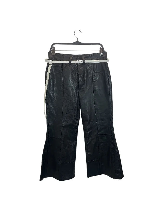 Feminine Soft - Hued Styles MARC JACOBS/Bootcut Pants/2/Leather/BLK/WHITE BELT