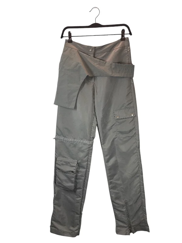 Disco - Inspired Retro Dance Look HELIOT EMIL/Straight Pants/M/Nylon/GRY/CARGO POCKET