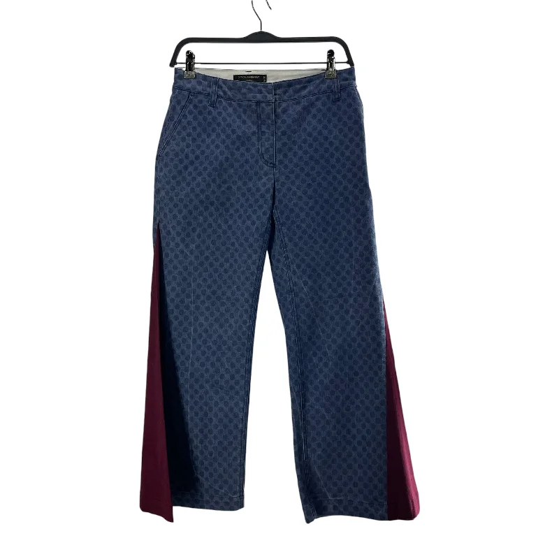 Budget Friendly DOLCE&GABBANA/Straight Pants/42/Polka dot/Denim/BLU/FLARE