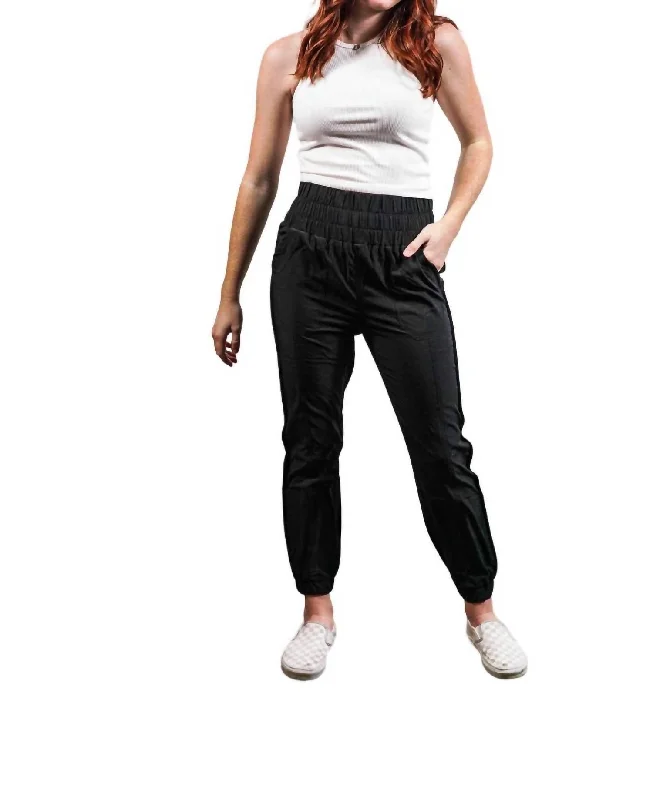 Save On Classic Elegant Styles High Waisted Joggers In Black